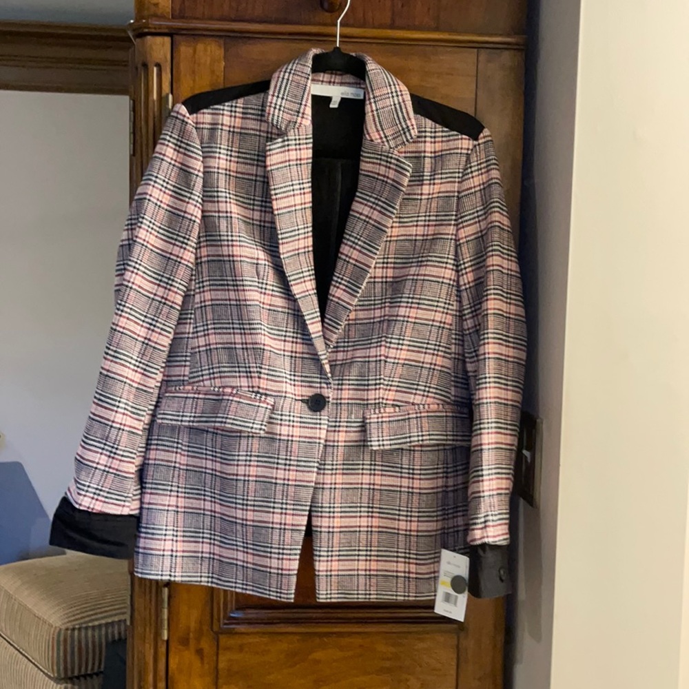 COPY - Ella Moss Plaid Denim Blazer NWT